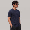 Blue Leopard Print T-shirt