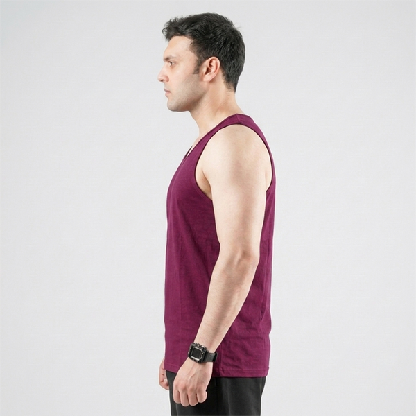 Wine Berry Cotton Sando