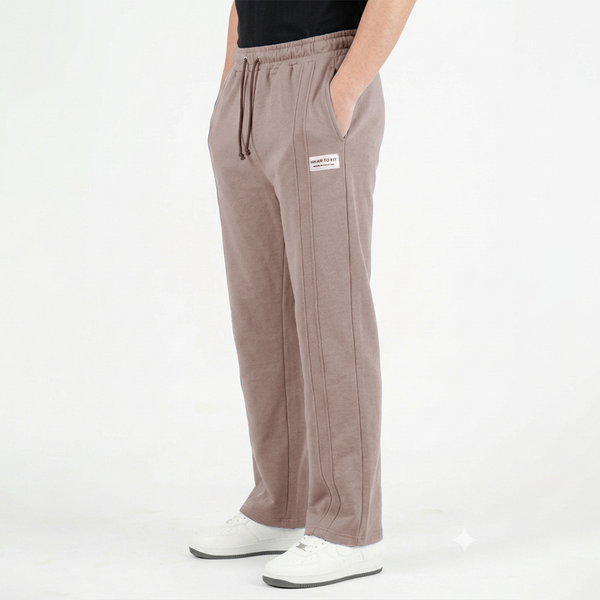 Dusty Pink Double Stitch loose fit Trousers