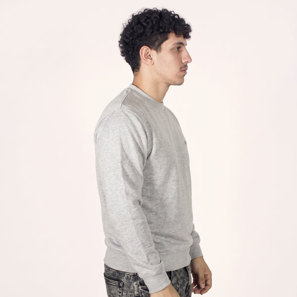 Unisex Light Grey Fleece Sweatshirt