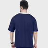 Blue and White Side Panel T Shirt
