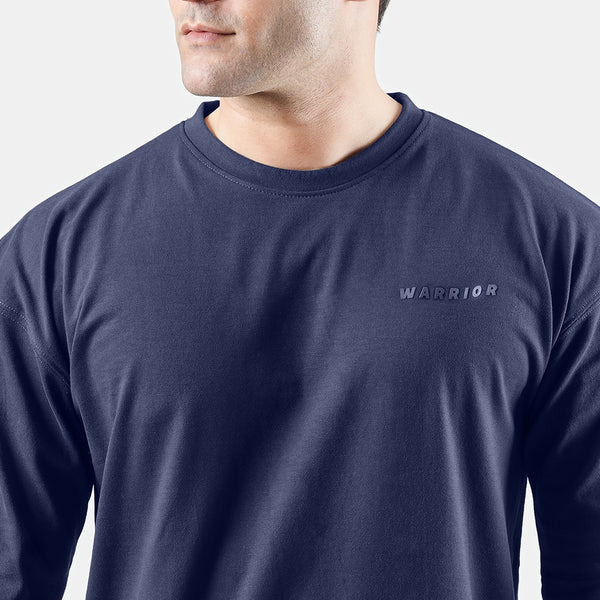 Warrior Navy Blue Drop Shoulder