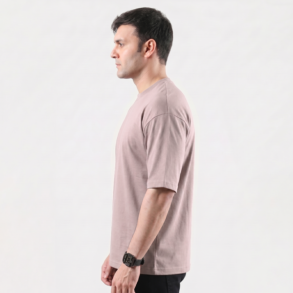 Tea Pink Cotton Interlock Tshirt