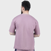 Lavender and Navy Side Panel T Shirt