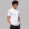 White Plain 4 Way Stretch Cotton Tshirt
