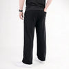Black Plain Interlock Trouser