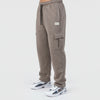 Brown Cotton Interlock Cargo Trouser
