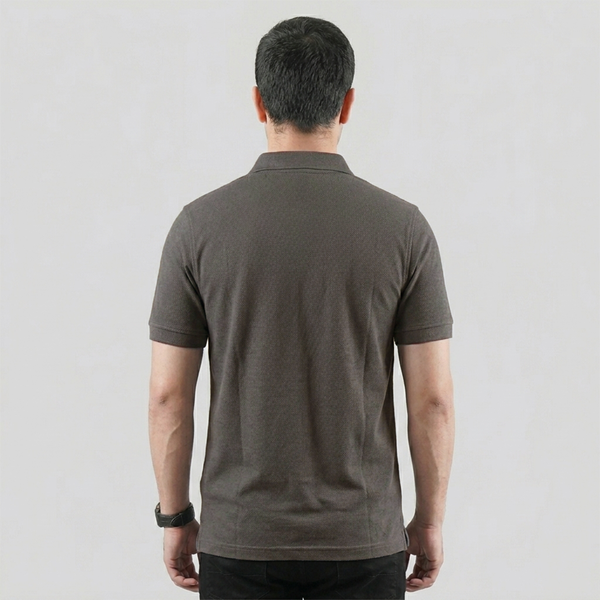 Khaki Zip-up Polo