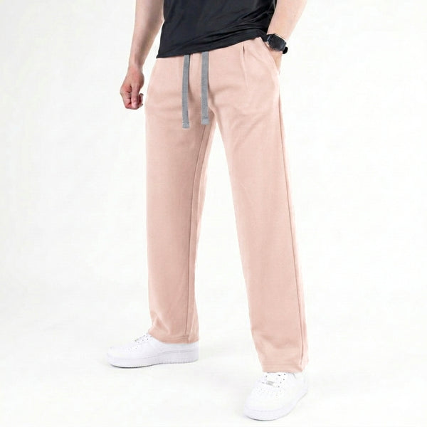 Pink Plain Interlock Trouser