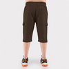 Chocolate Brown 3 Quarter Shorts