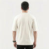 Off White Interlock Cotton Tshirt
