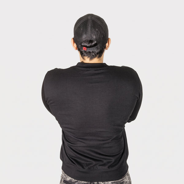 Unisex Black Fleece Sweatshirt