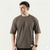 Brown Cotton Interlock Tshirt
