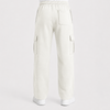 Pure Cotton Off White Cargo Trousers