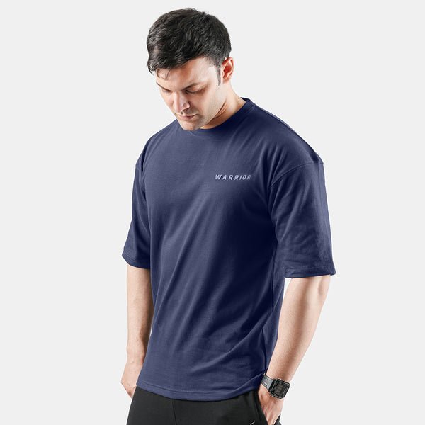 Warrior Navy Blue Drop Shoulder