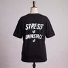 Stress Uninstall Graphic Black Tshirt