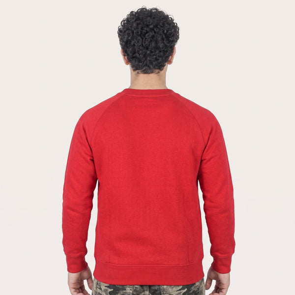 Unisex Premium Scarlet Red Fleece Sweatshirt