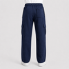 Pure Cotton Navy Blue Cargo Trousers