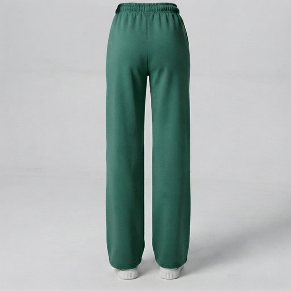 Premium Forest Green Loose Fit Cotton Interlock Trouser