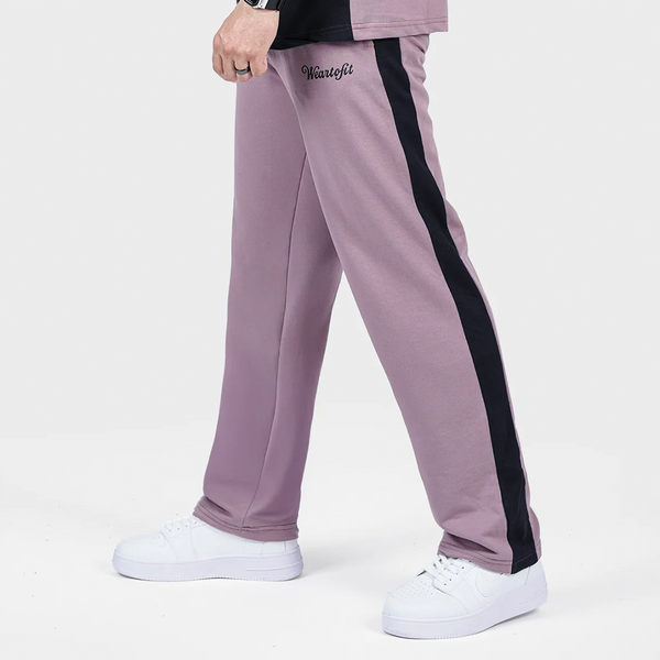 Lavender and Black Side Panel Trouser