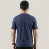 Navy Plain Lycra Cotton Tshirt