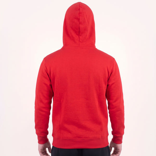 Unisex Round Neck Red Hoodie