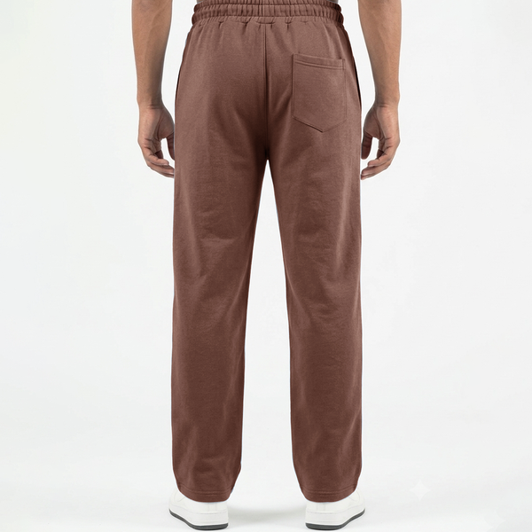 Choclate Brown Double Stitch loose fit Trousers