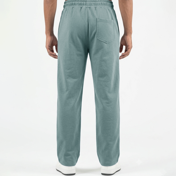 Sea Green Double Stitch loose fit Trousers