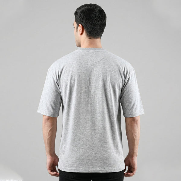 Grey Interlock Cotton Tshirt