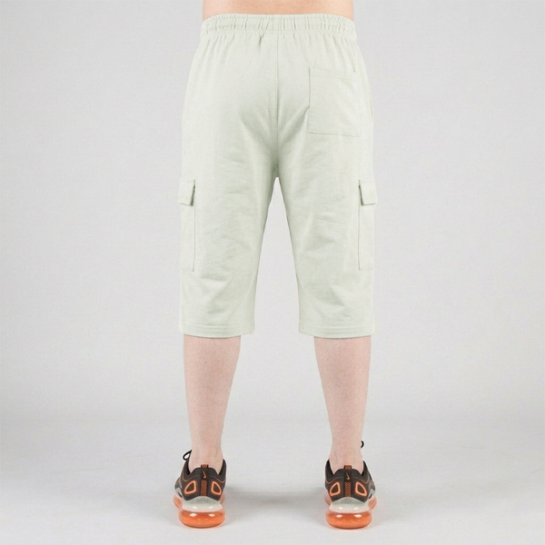 Light Grey 3 Quarter Shorts