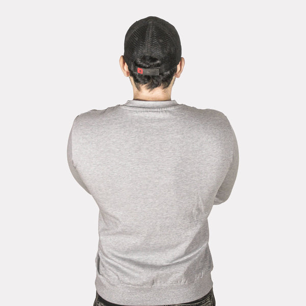 Unisex Light Grey Fleece Sweatshirt