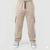 Sand Cotton Interlock Cargo Trouser