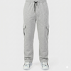 Grey Cotton Interlock Cargo Trouser