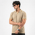 Beige V-Neck Polo