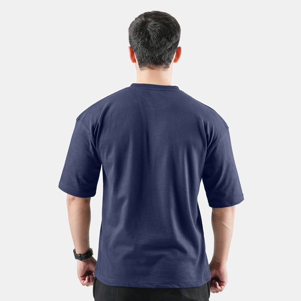 Warrior Navy Blue Drop Shoulder