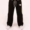 Black Cream Fleece Trouser
