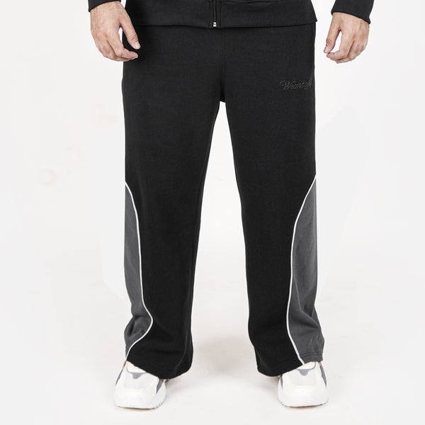 Unisex Black Baggy Style Trouser