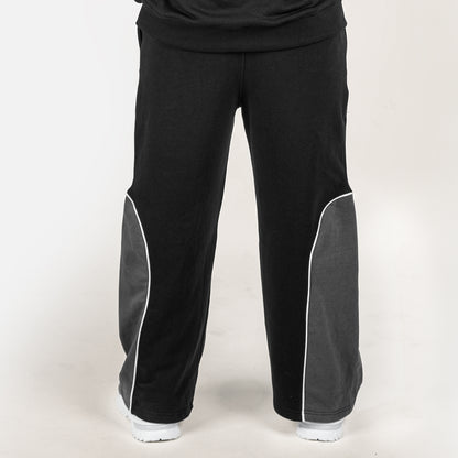 Unisex Black Baggy Style Trouser