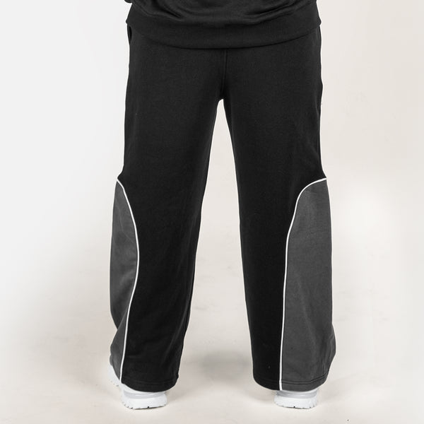 Unisex Black Baggy Style Trouser