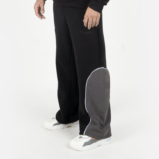 Unisex Black Baggy Style Trouser