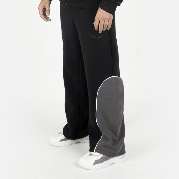 Unisex Black Baggy Style Trouser
