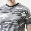 Grey Camo Cotton T-Shirt