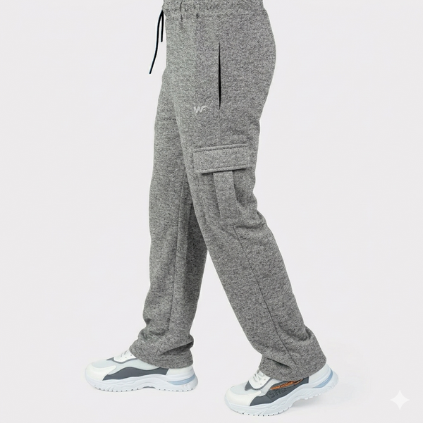 Pure cotton Gray kint Cargo Trouser