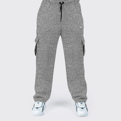 Pure cotton Gray kint Cargro Trouser