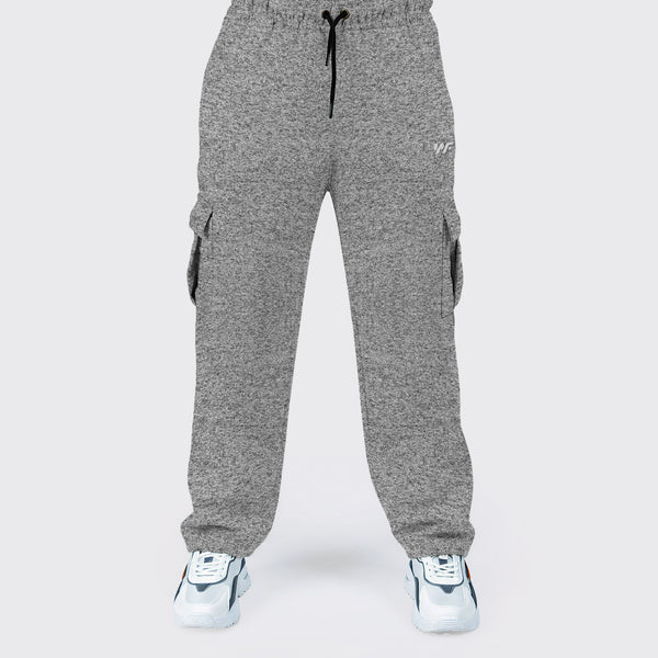 Pure cotton Gray kint Cargro Trouser