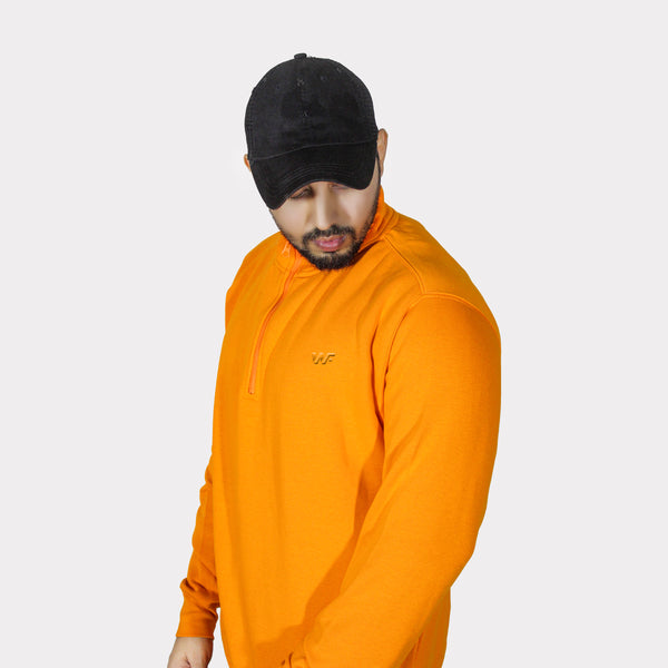 Unisex Juicy Orange Quarter Zipper