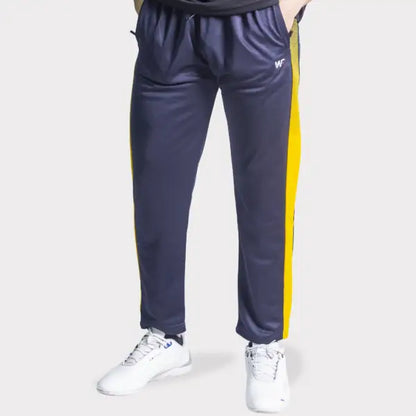 Navy Quick Dry Bottoms with Mustard Mesh Panel