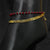Gold-Toned Chain Anklet With Red Beads