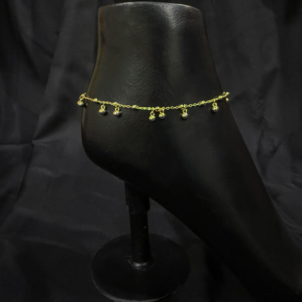 Gold Chain Beaded Anklet