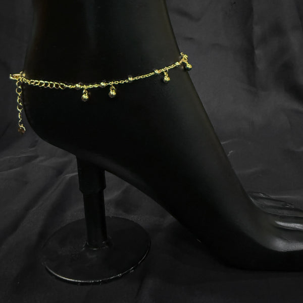 Gold Chain Beaded Anklet